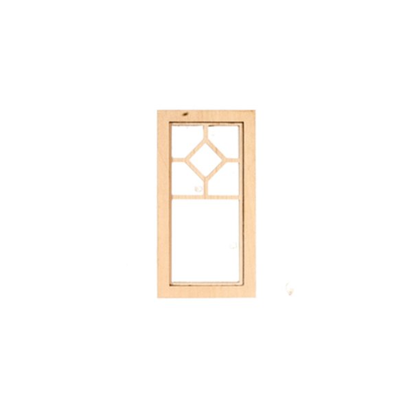 AS2194M Center Diamond Medium Window for Dollhouse Miniatures