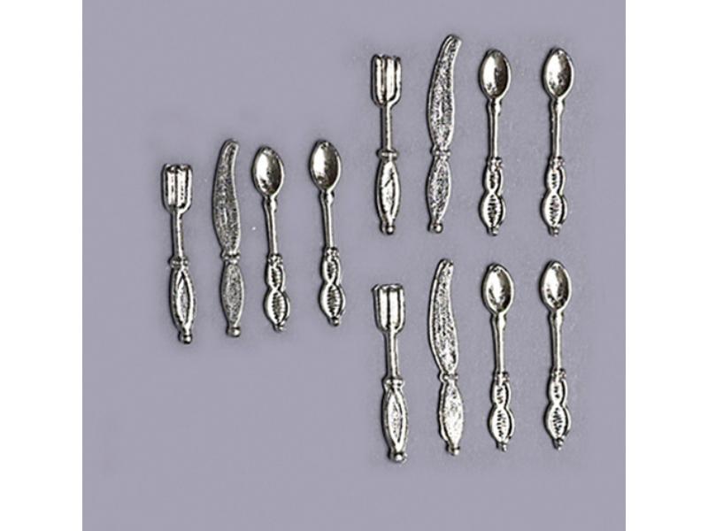 AZD2602 Place Settings for Dollhouse Miniature - 12 Piece