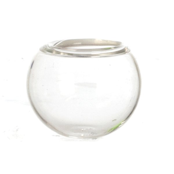 AZG7045 Glass Fish Bowl for Dollhouse Miniature
