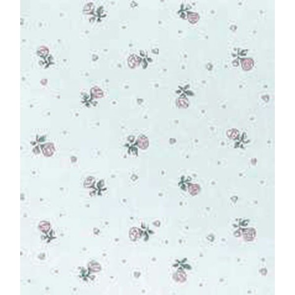 MG148D24 Petite Fleur Wallpaper for Dollhouse Miniature - Blue - 3 Piece