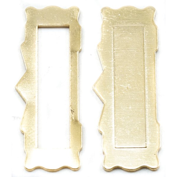 CLA05676 Mail Slot for Dollhouse Miniature - Brass