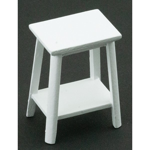 CLA10013 Medium Fern Stand for Dollhouse Miniature - White