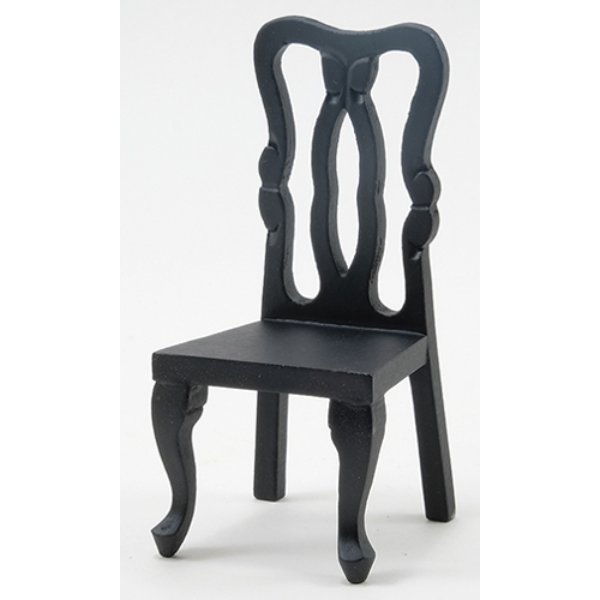 CLA10109 Side Chair for Dollhouse Miniature - Black