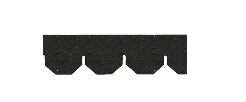 AS4006H 157 Sq. in. Plain Hexagon Asphalt Shingles for Dollhouse Miniature