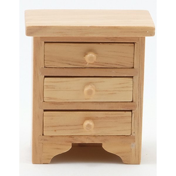 CLA10985 Night Stand for Dollhouse Miniature - Oak
