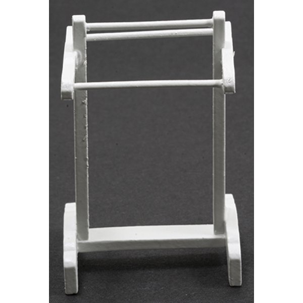 CLA12016 Towel Rack for Dollhouse Miniature - White