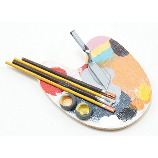 IM65279 Artist Palette Set for Dollhouse Miniature