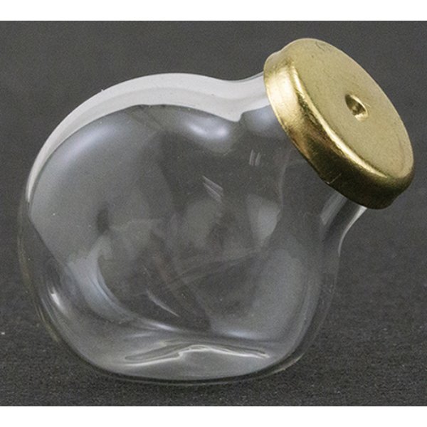 IM65311 Empty Candy Jar with Gold Lid for Dollhouse Miniature