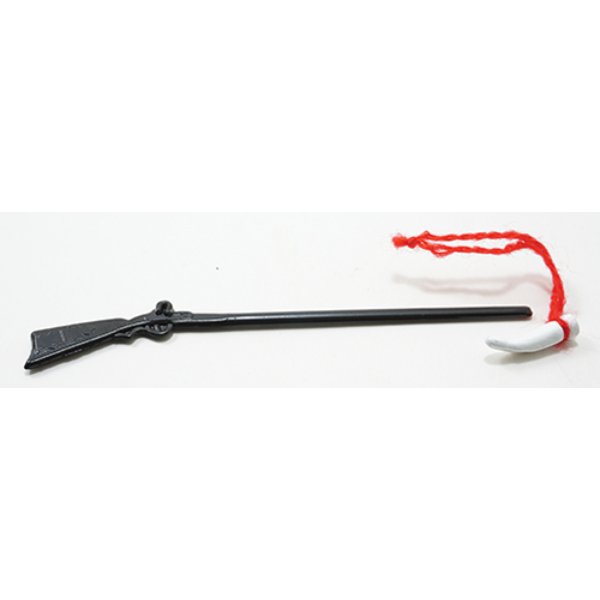 IM65382 Rifle with Powder Horn for Dollhouse Miniature