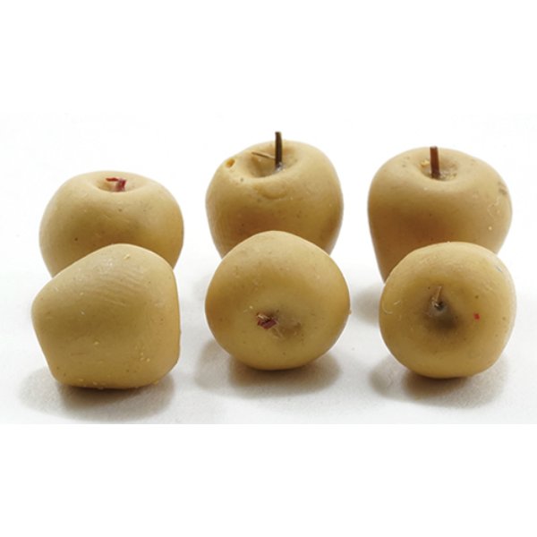 IM65508 Yellow Apples for Dollhouse Miniature - 6 Piece