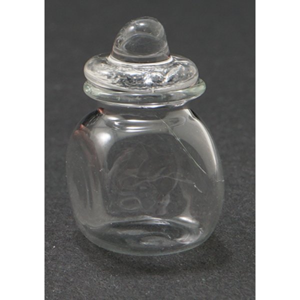 IM65588 Glass Jar with Lid for Dollhouse Miniature