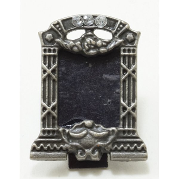 IM65776 Small Antique Pewter Picture Frame for Dollhouse Miniature