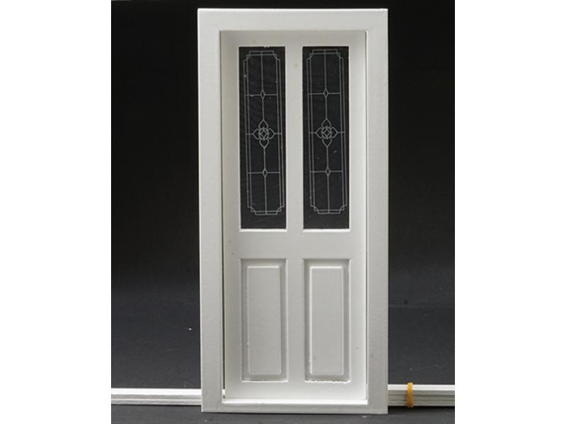 CLA76035 Transom Door for Dollhouse Miniature, White