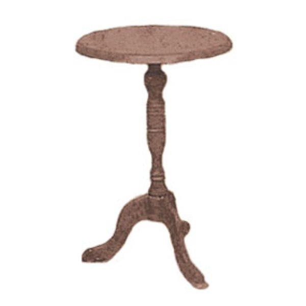 CB2710 Candlestick Table Kit for Dollhouse Miniature - Brown
