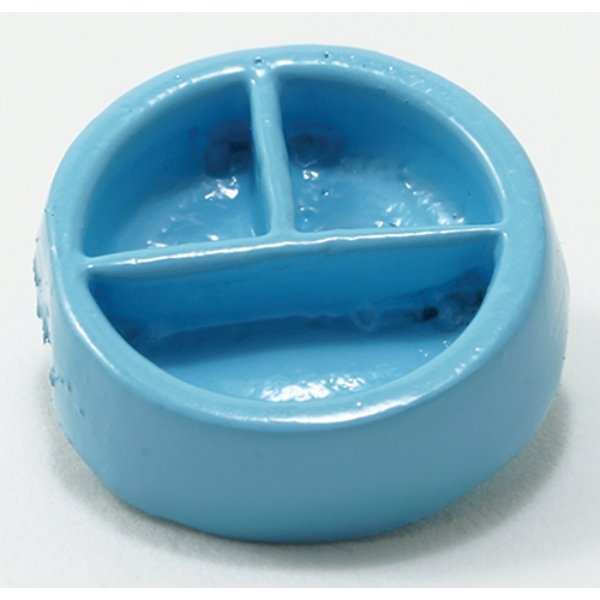 MUL1804 Divided Baby Dish for Dollhouse Miniature - Pink or Blue
