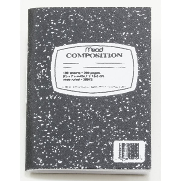 MUL3398 Composition Book for Dollhouse Miniature