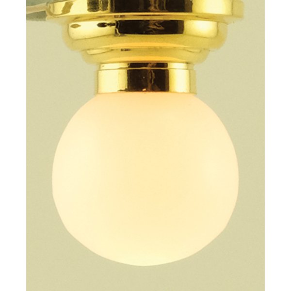MH851 Ceiling Globe for Dollhouse Miniature - White