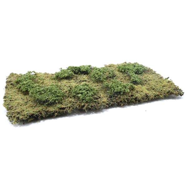 CA4000 6 x 11 in. Meadow Textured Mat for Dollhouse Miniature - Assorted Green Tones