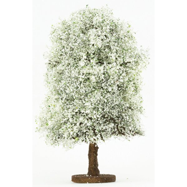 CABHL12 Large Bush for Dollhouse Miniature - White