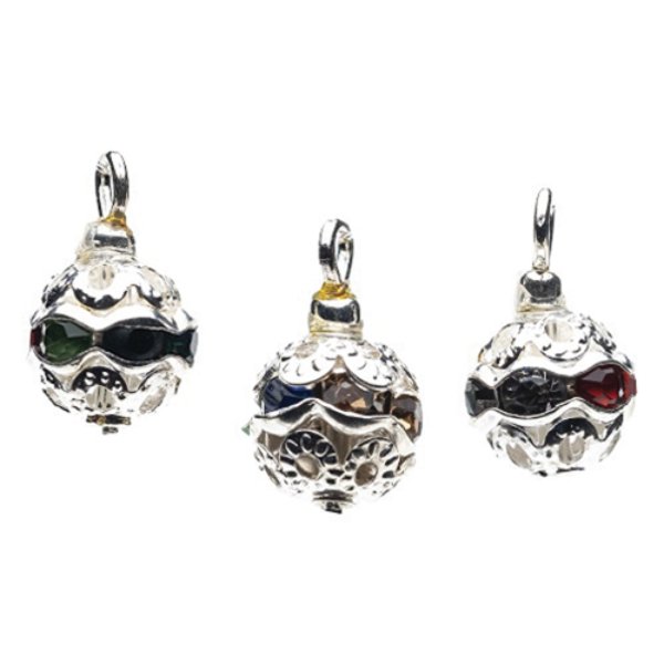 CLD2135 Multi Color Crystal Ornament for Dollhouse Miniature - Pack of 3