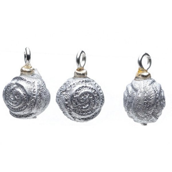CLD2201 Silver Rose Ornament for Dollhouse Miniature - Pack of 3