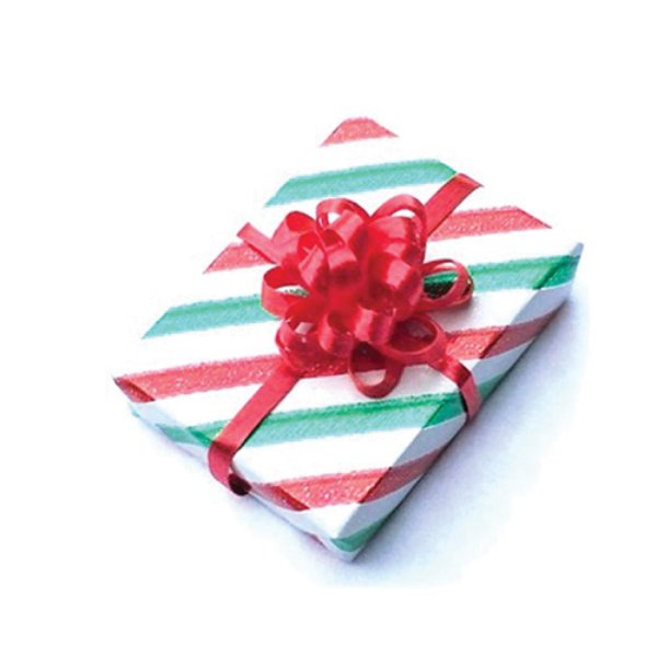 CLD604 Striped Christmas Gift for Dollhouse Miniature