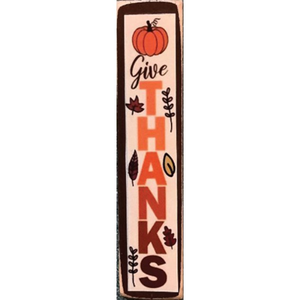 CLD920 Porch Board for Dollhouse Miniature - Give Thanks