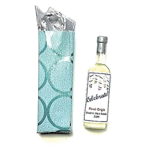 CLD701 Celebrate Wine Gift for Dollhouse Miniature