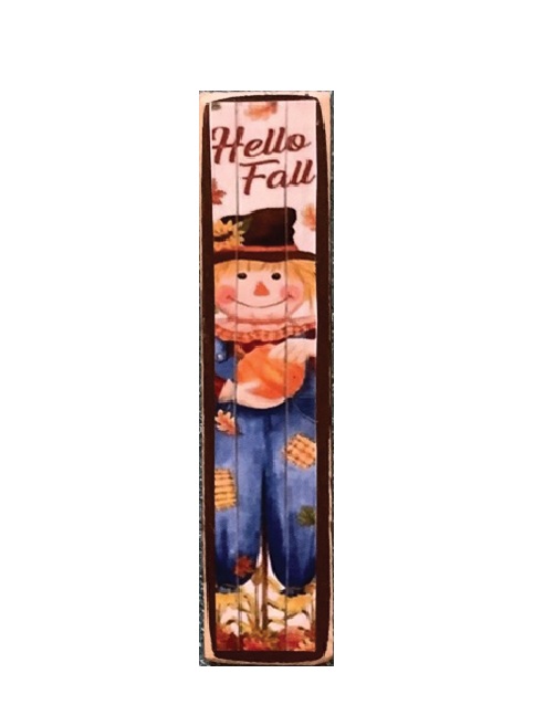 CLD917 Scarecrow Porch Board Decor for Dollhouse Miniature