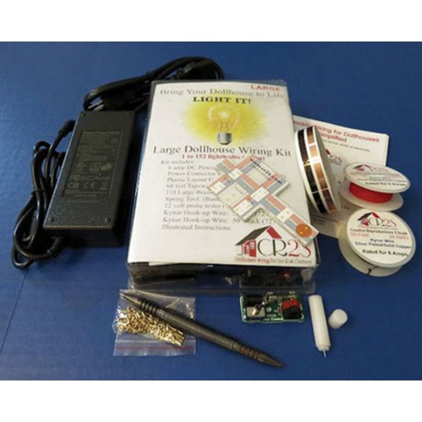 CRS003 Large Wiring Kit with 6A DC Power Supply for Dollhouse Miniature