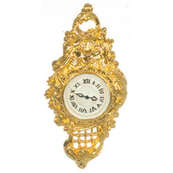 FCA3922 24 GP Wall Ornament Clock for Dollhouse Miniature - Small