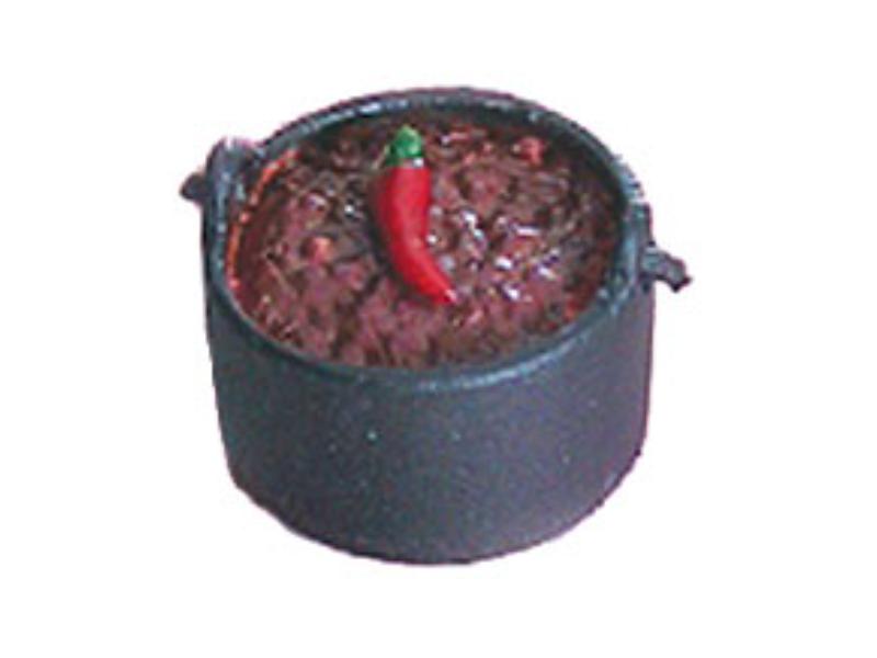 CAR0901 Chili In Pot for Dollhouse Miniature