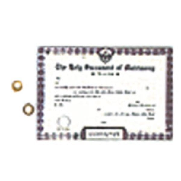 CAR0985 Wedding Certificate with 2 Rings for Dollhouse Miniature