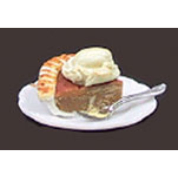 CAR8687 Slice of Pie Ala-Mode for Dollhouse Miniature - Assorted Color