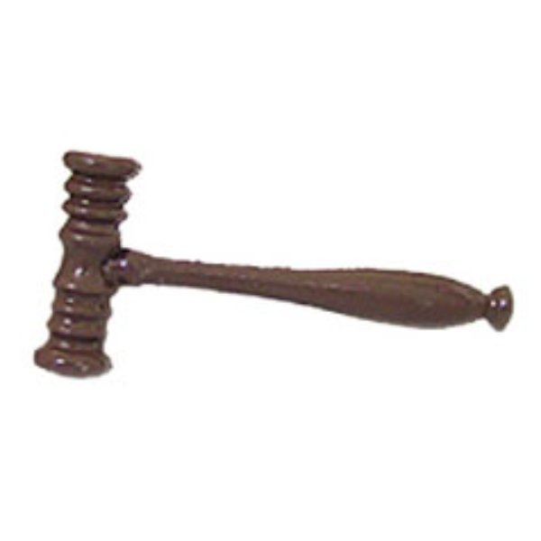 ISL2734 Judges Gavel for Dollhouse Miniature - Brown