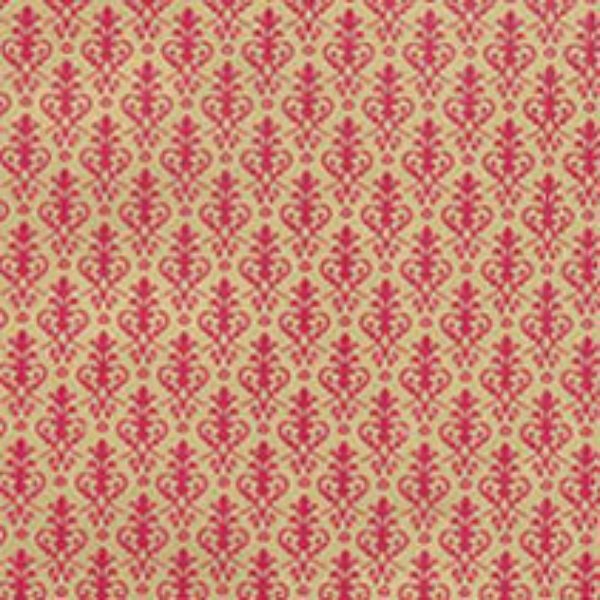 JM81 Victorian Wallpaper for Dollhouse Miniature - Red on Gold - 3 Piece