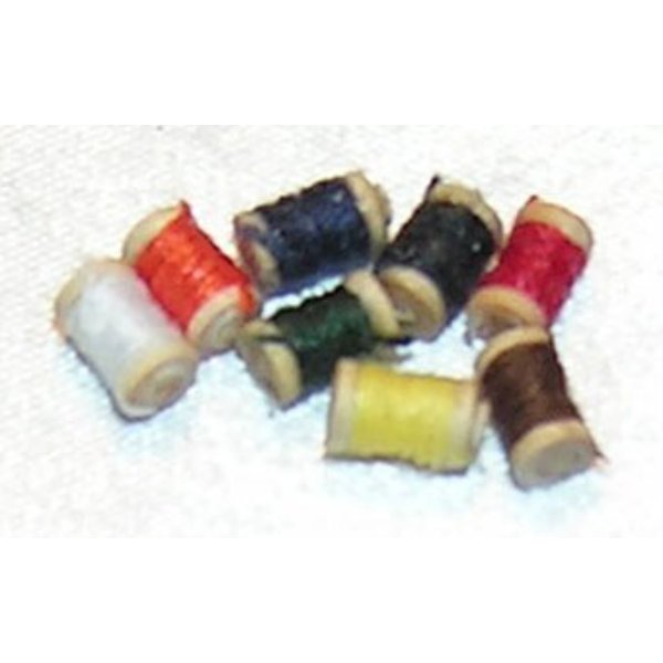 ISL08031 Thread Spools for Dollhouse Miniature - 8 Piece