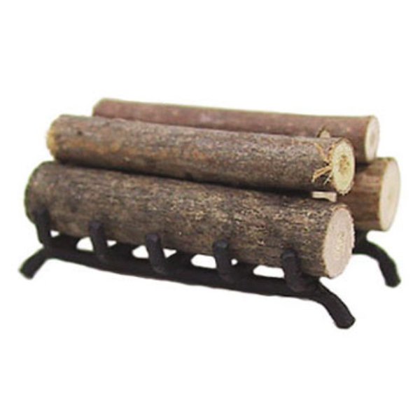 ISL24032 Fireplace Grate with Wood for Dollhouse Miniature