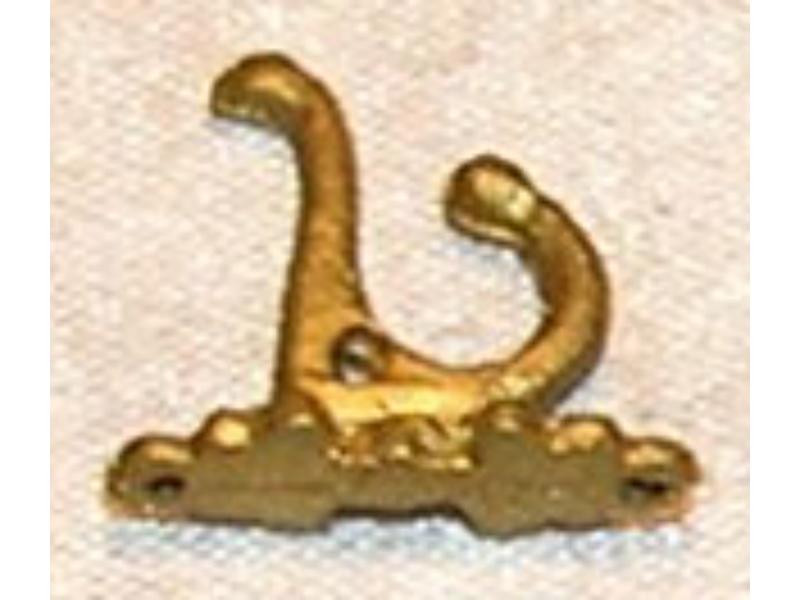 ISL24442 Brass Coat Hook for Dollhouse Miniature