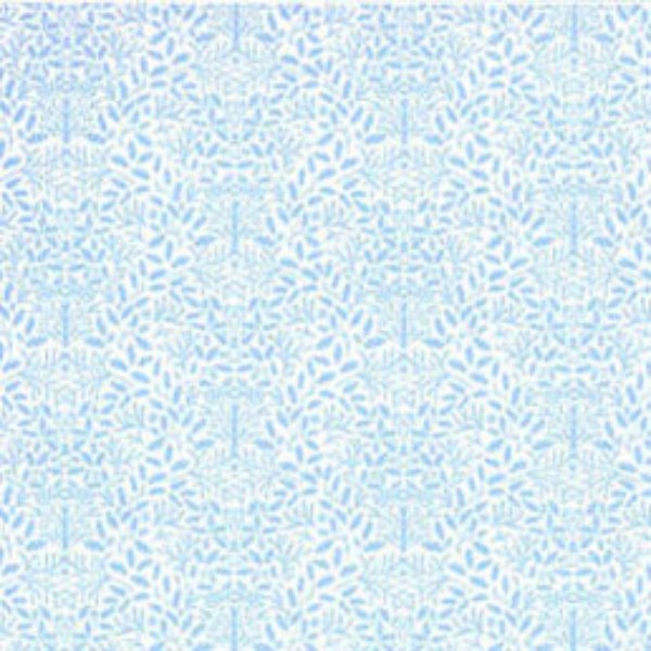 JM23 Acorns Wallpaper for Dollhouse Miniature - Blue on White - 3 Piece