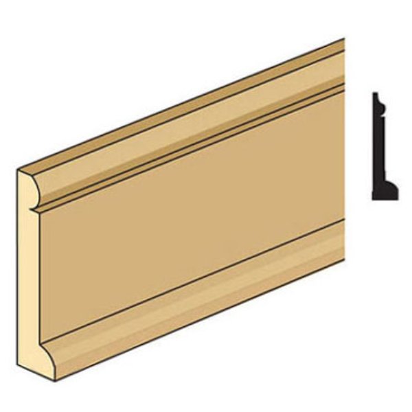 NE953 BBE-16 Baseboard with Quarter Round for Dollhouse Miniature
