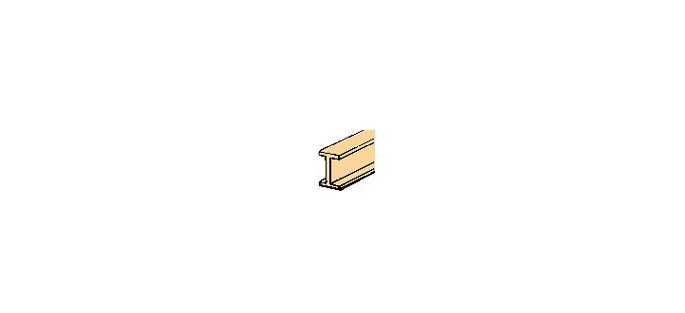 NE569 0.5 in. I Beam Structural Shape for Dollhouse Miniature