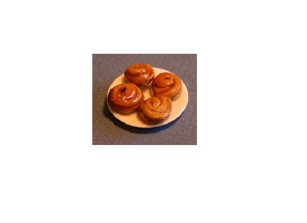 RND100 Sticky Buns Decorative Accent for Dollhouse Miniature