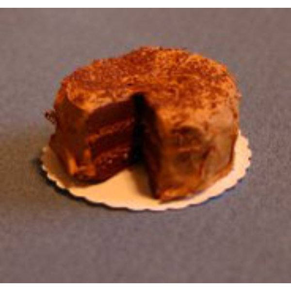 RND11 Cake for Dollhouse Miniature - German Chocolate
