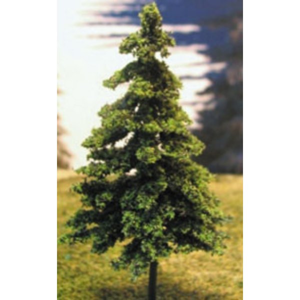 MBTSP3G 3 in. Tree for Dollhouse Miniature - Green Spruce - 6 Piece