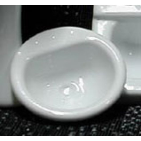 MBVAS12W 1-12 White Vanity Sink for Dollhouse Miniature
