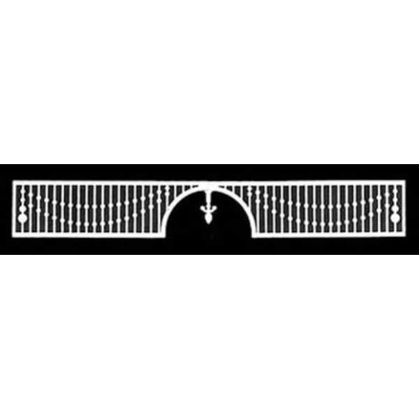 LT129 10.5 x 1.5 in. Grille for Dollhouse Miniature