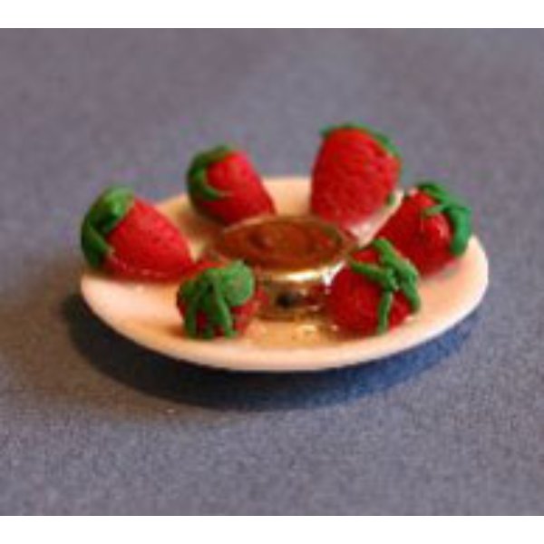 RND101 Strawberries N Chocolate for Dollhouse Miniature