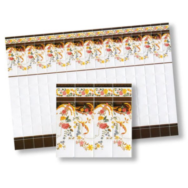 WM24011 0.5 in. Scale Wall Tiles for Dollhouse Miniature