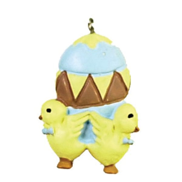 AZG3411 1.5 in. F-B Egg with Chick for Dollhouse Miniature